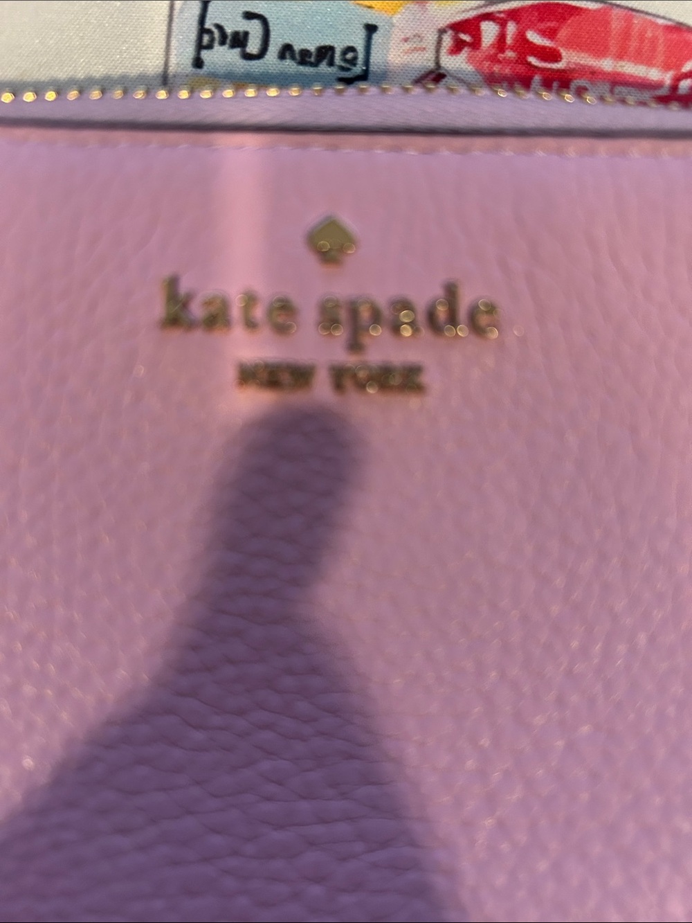 Kate Spade Pink Pebbled Leather Zip Wallet gently used - Picture 4 of 4